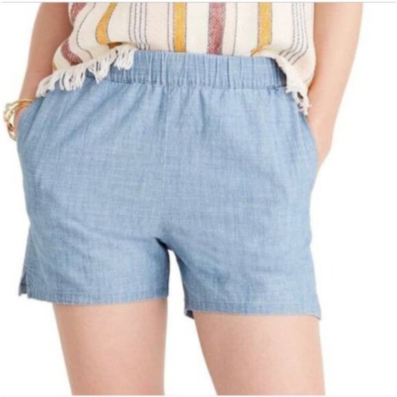 C &C California Blue Linen Casual Shorts NWOT - Picture 1 of 5